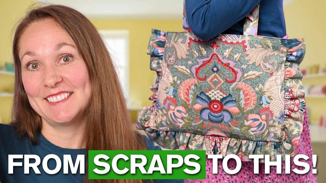 Sew a Ruffle Tote Bag from Scraps | Easy DIY Project