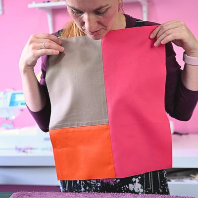 Create a colour-blocked tote