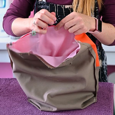 Make a fully lined tote bag